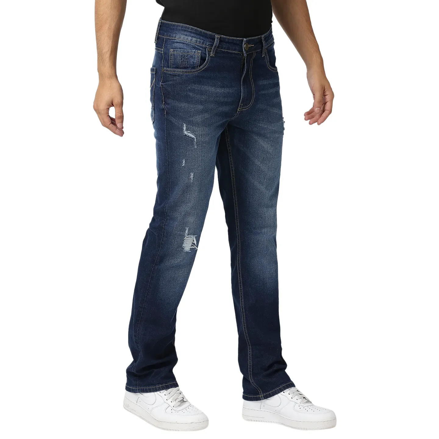 Blue Boot Cut Fit Men's Denims by Being Human Clothing - Image 3