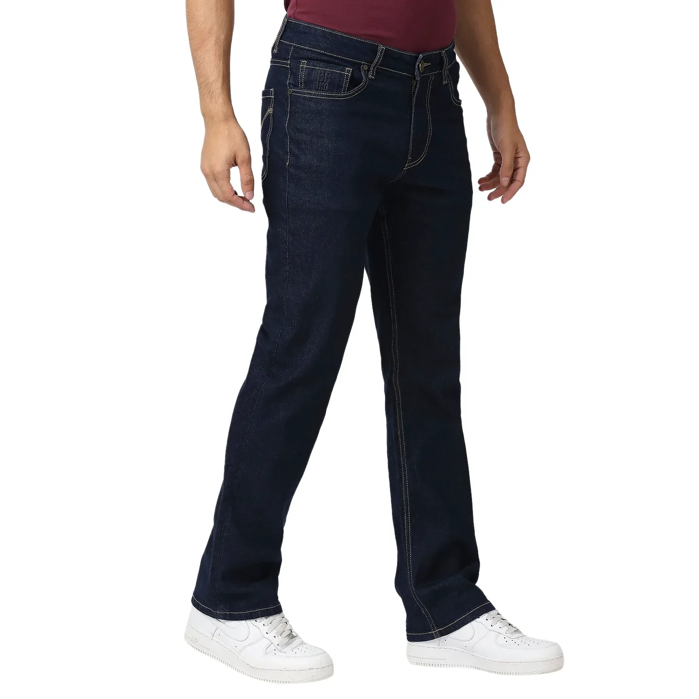 Blue Boot Cut Fit Men's Denims by Being Human Clothing - Image 3