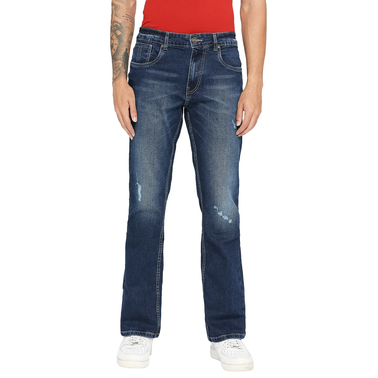 Blue Boot Cut Fit Men's Denims by Being Human Clothing