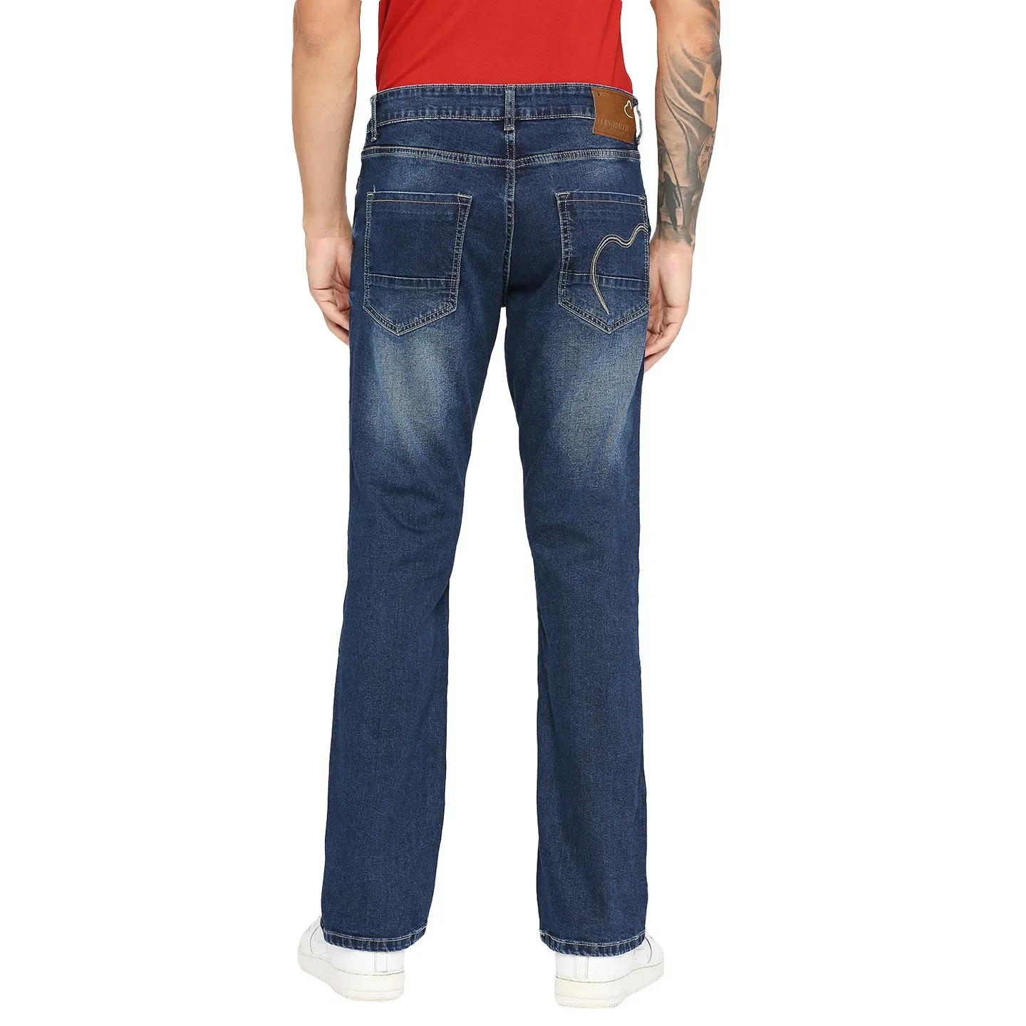 Blue Boot Cut Fit Men's Denims by Being Human Clothing - Image 4