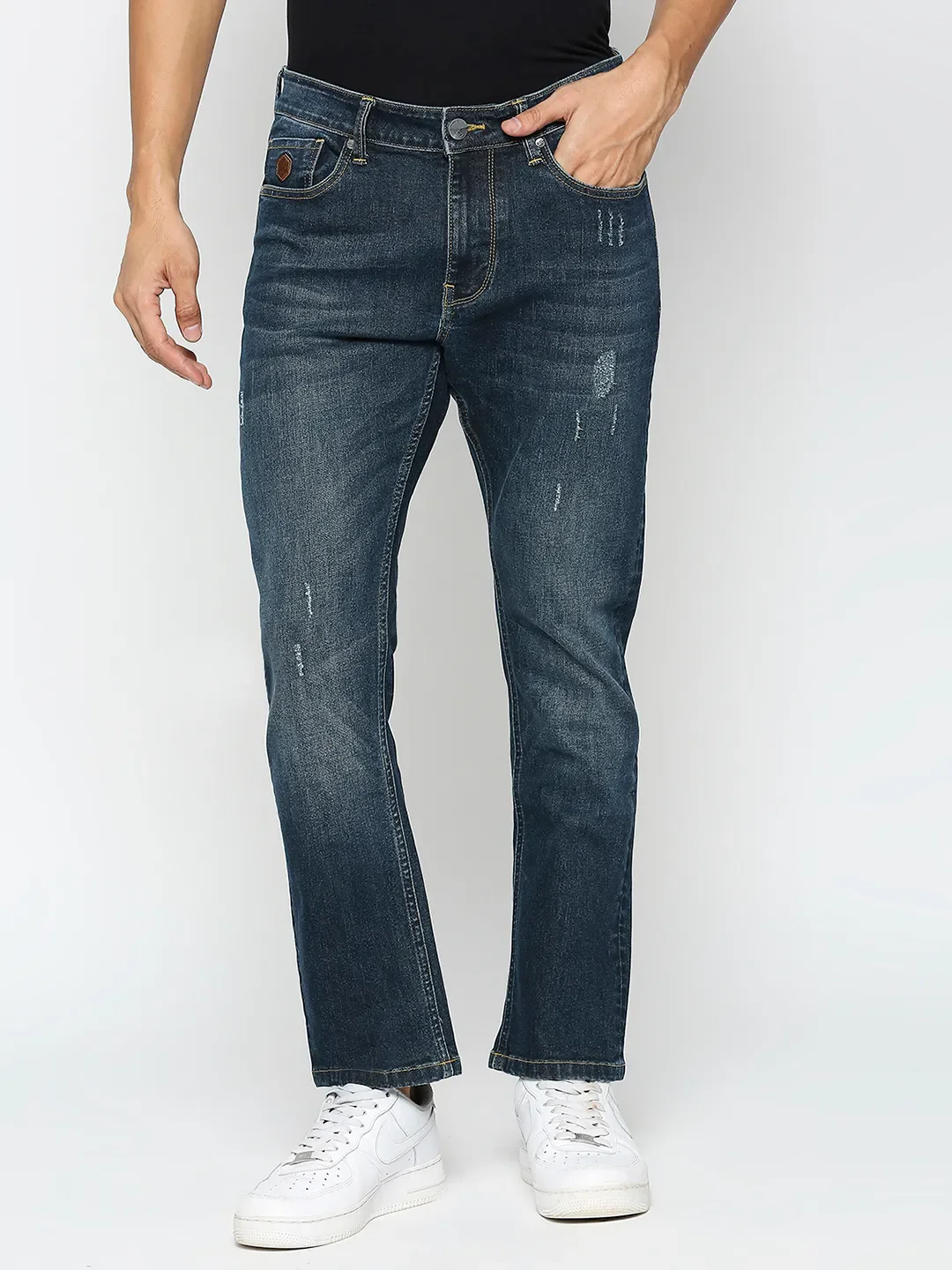 Blue Boot Cut Fit Men's Denims by Being Human Clothing