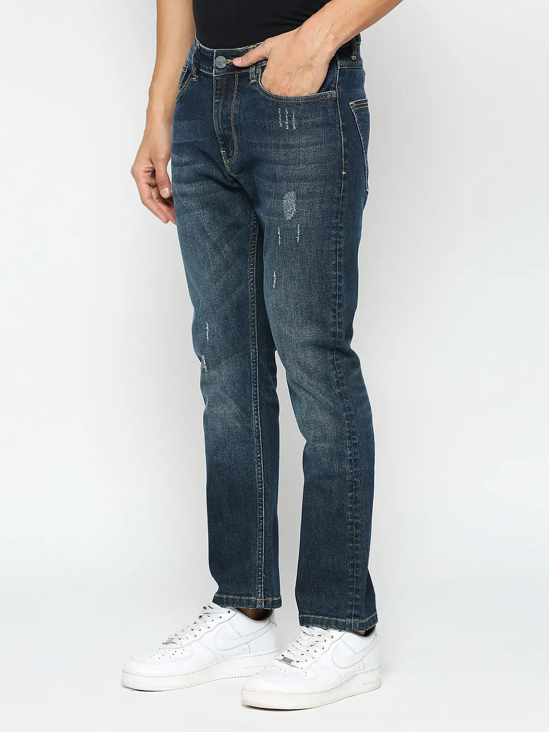 Blue Boot Cut Fit Men's Denims by Being Human Clothing - Image 2