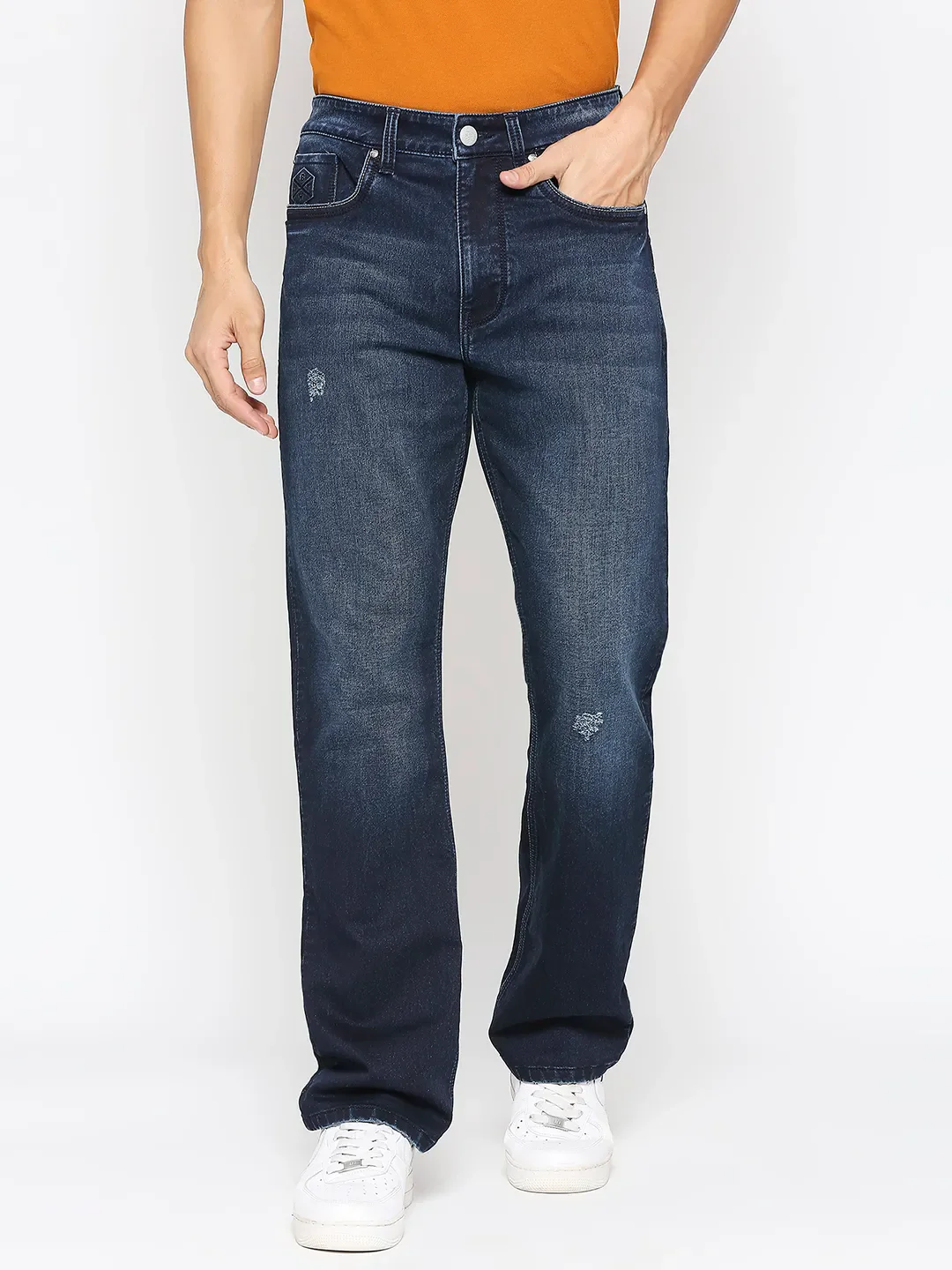 Blue Boot Cut Fit Men's Denims by Being Human Clothing
