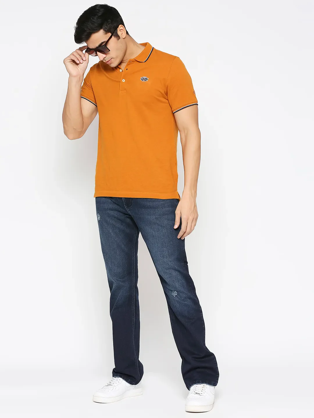Blue Boot Cut Fit Men's Denims by Being Human Clothing - Image 6