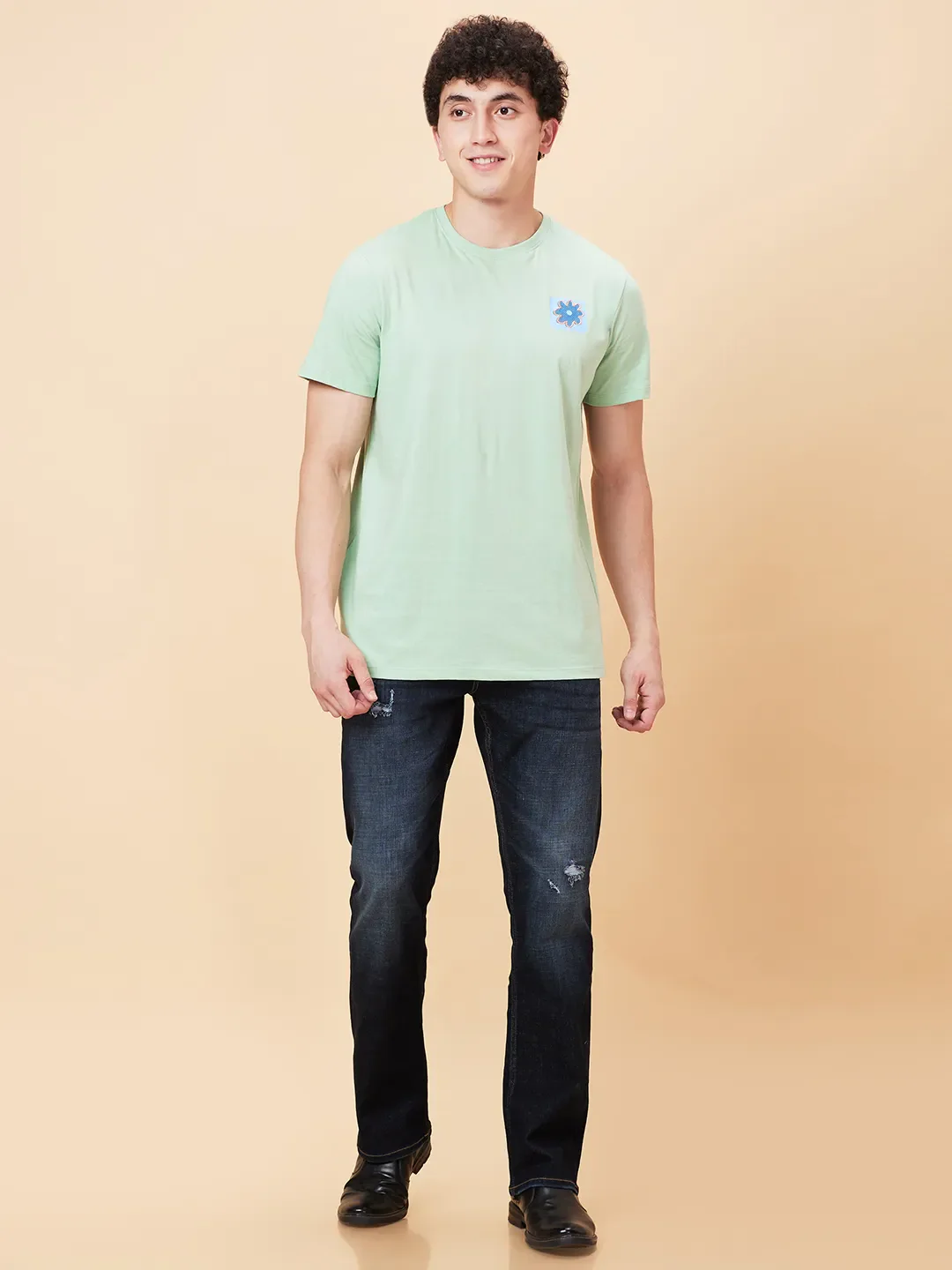 Blue Boot Cut Fit Men's Denims by Being Human Clothing - Image 2