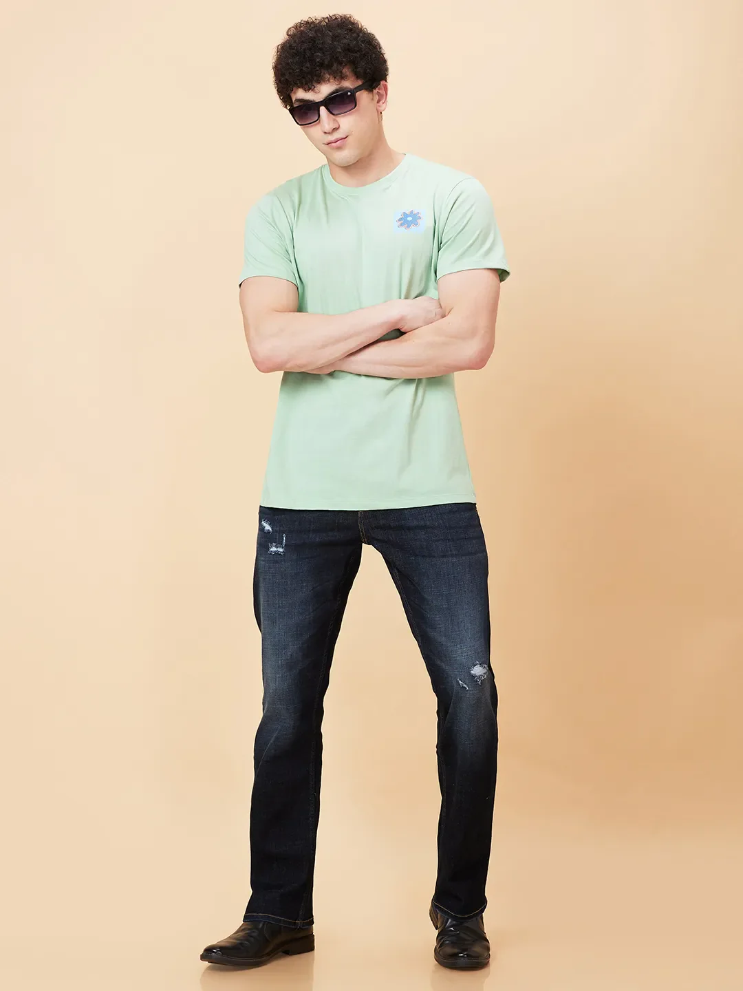Blue Boot Cut Fit Men's Denims by Being Human Clothing - Image 6