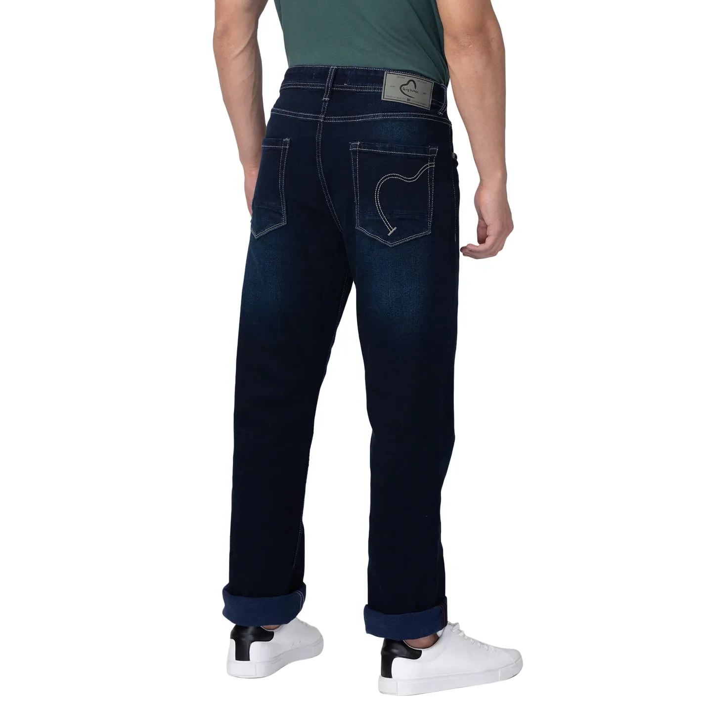 Blue Boot Cut Fit Men's Denims by Being Human Clothing - Image 3