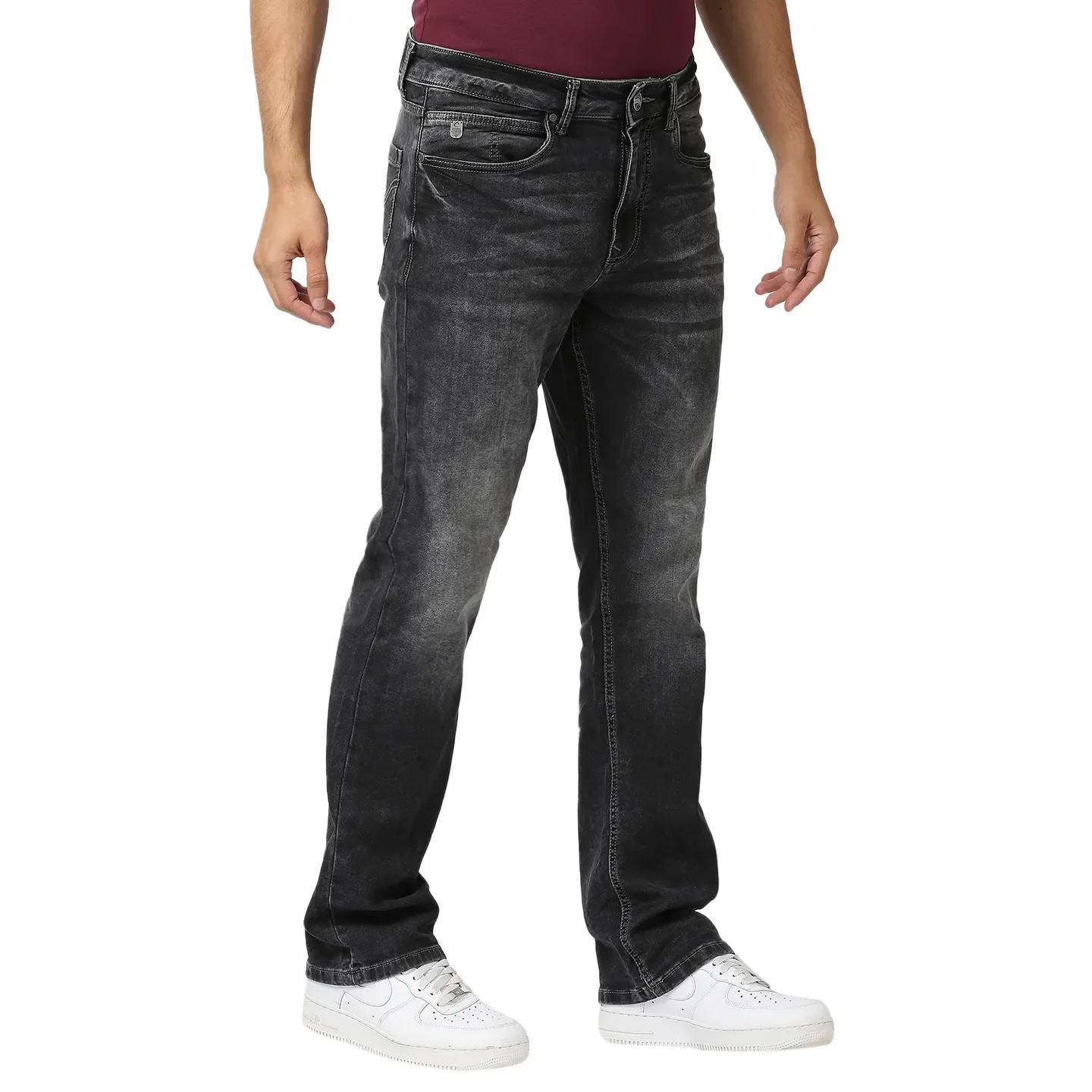 Grey Boot Cut Fit Men's Denims by Being Human Clothing - Image 3