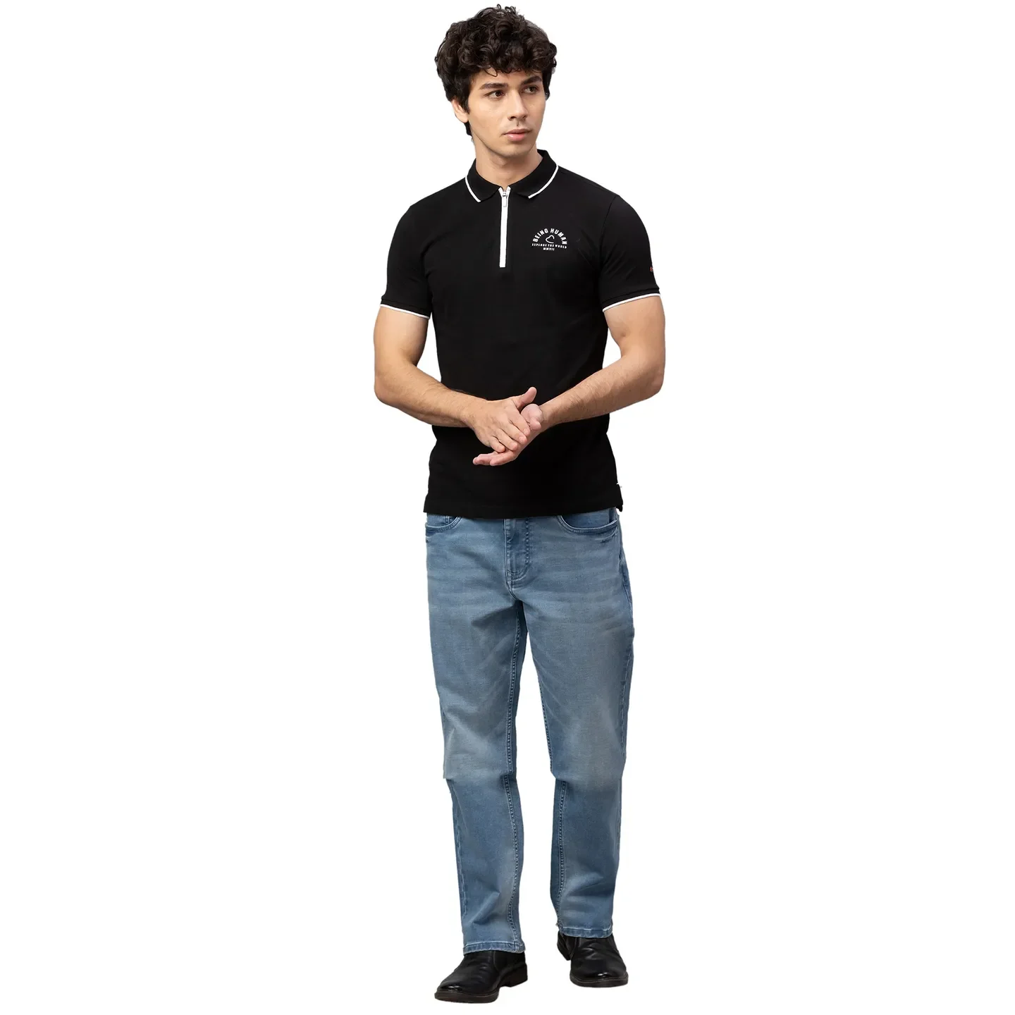 Blue Boot Cut Fit Men's Denims by Being Human Clothing - Image 2