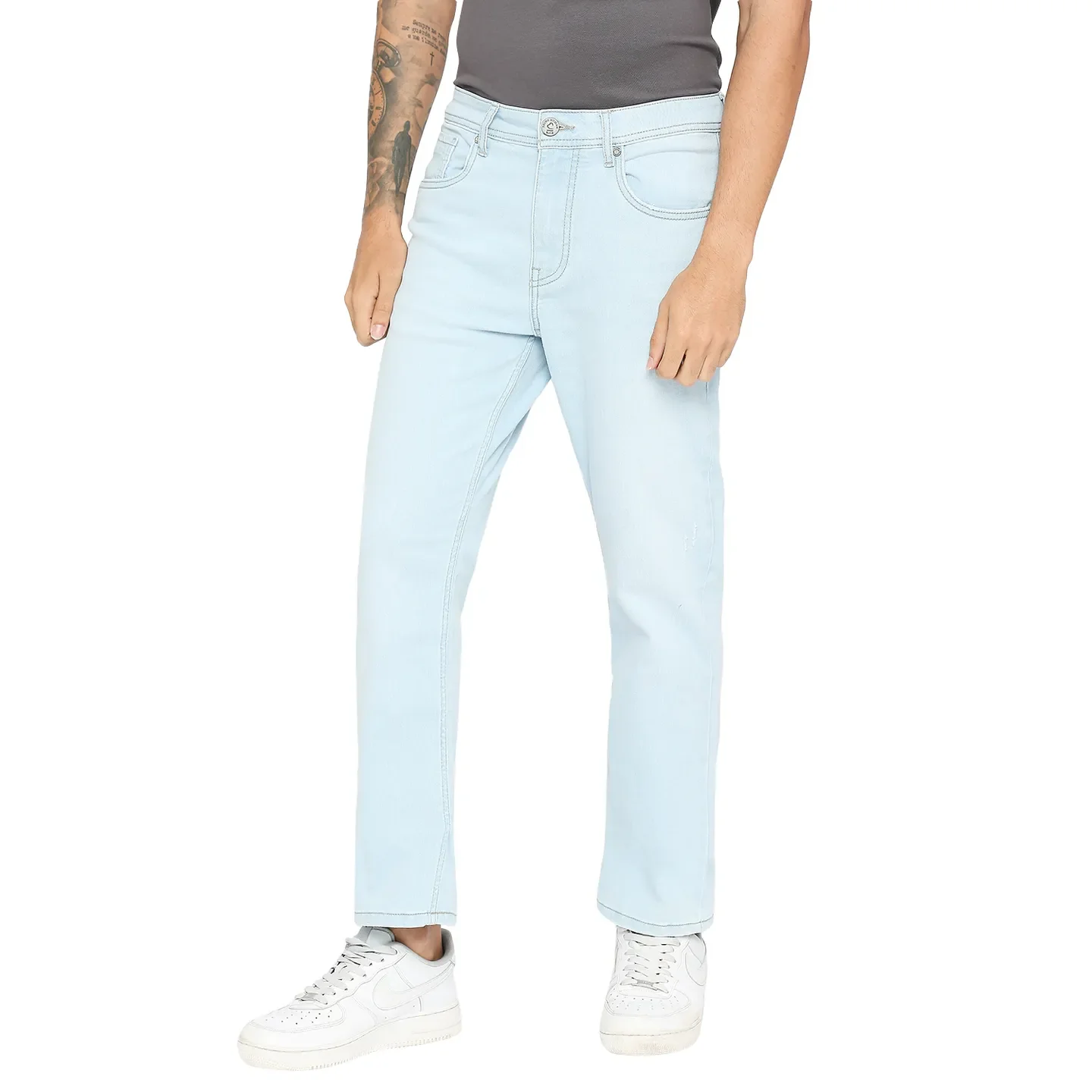 Blue Boot Cut Fit Men's Denims by Being Human Clothing - Image 2
