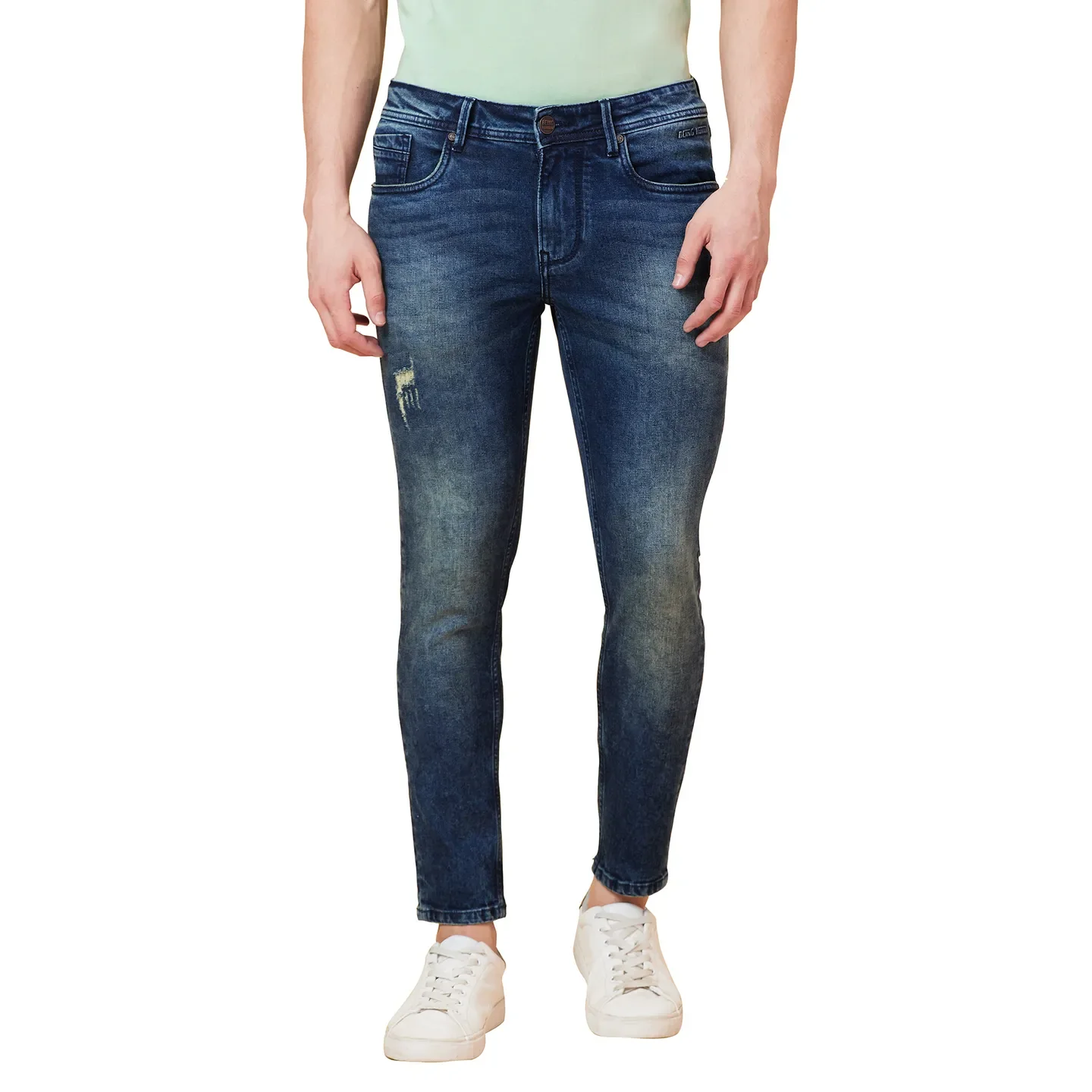 Blue Boot Cut Fit Men's Denims by Being Human Clothing - Image 4