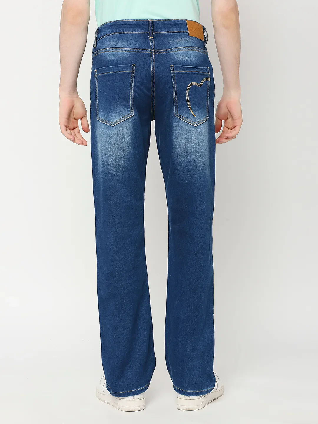 Blue Boot Cut Fit Men's Denims by Being Human Clothing - Image 4