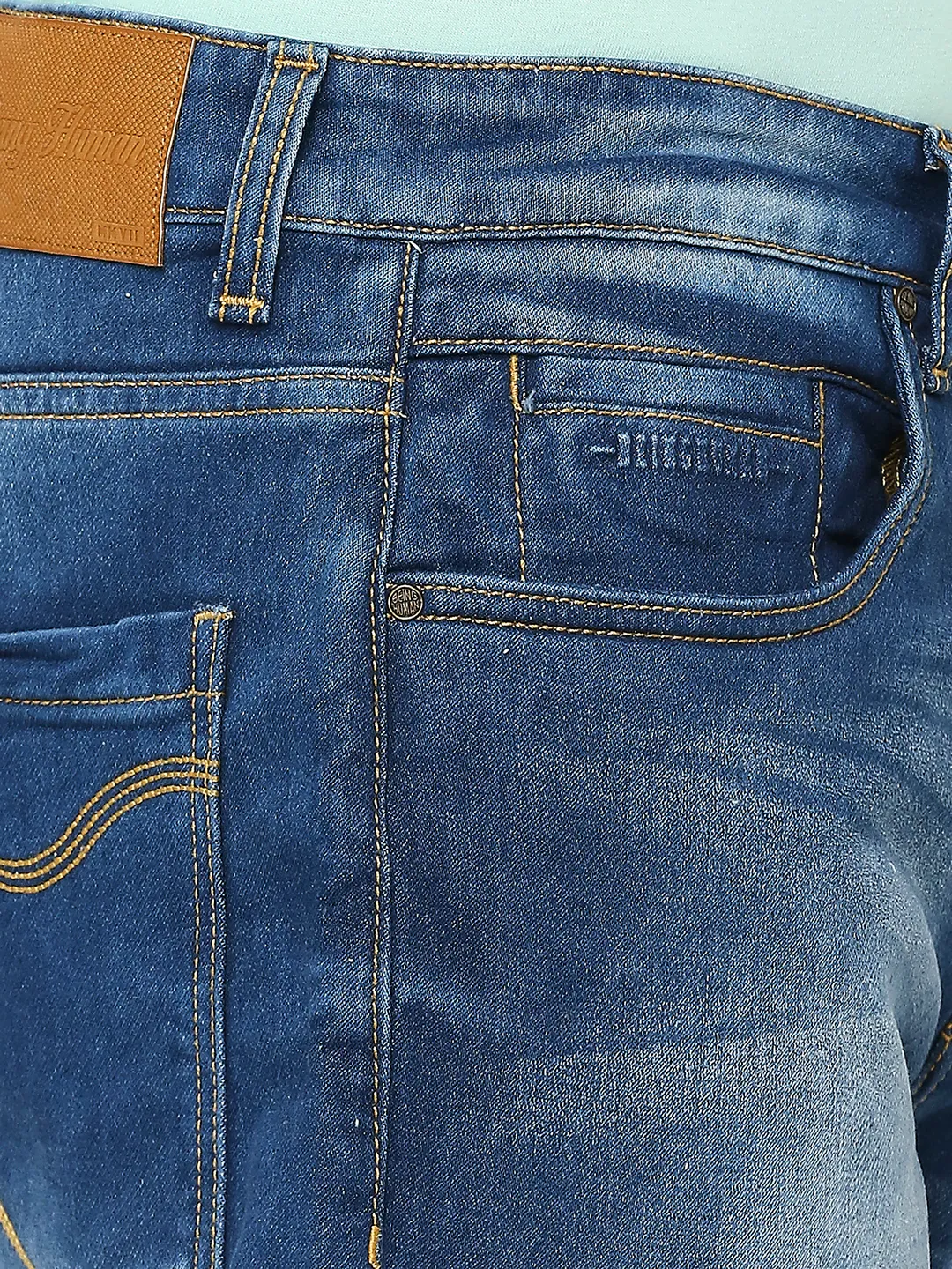 Blue Boot Cut Fit Men's Denims by Being Human Clothing - Image 5