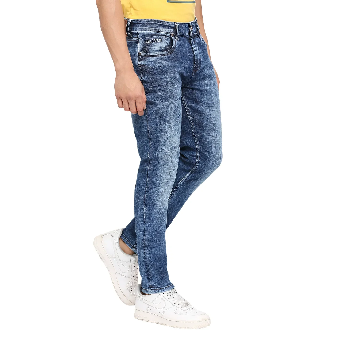 Blue Boot Cut Fit Men's Denims by Being Human Clothing - Image 3