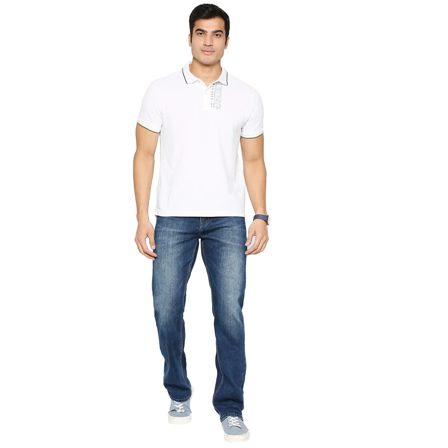 Blue Boot Cut Fit Men's Denims by Being Human Clothing - Image 6