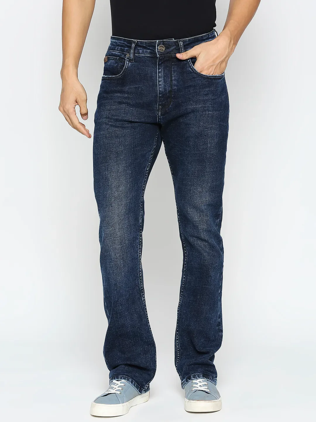 Blue Boot Cut Fit Men's Denims by Being Human Clothing