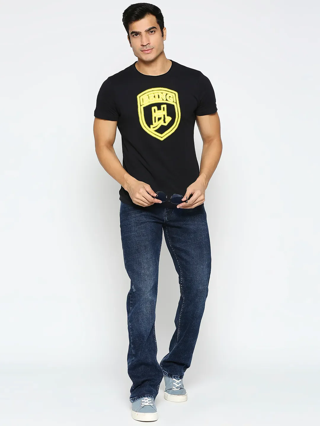 Blue Boot Cut Fit Men's Denims by Being Human Clothing - Image 6