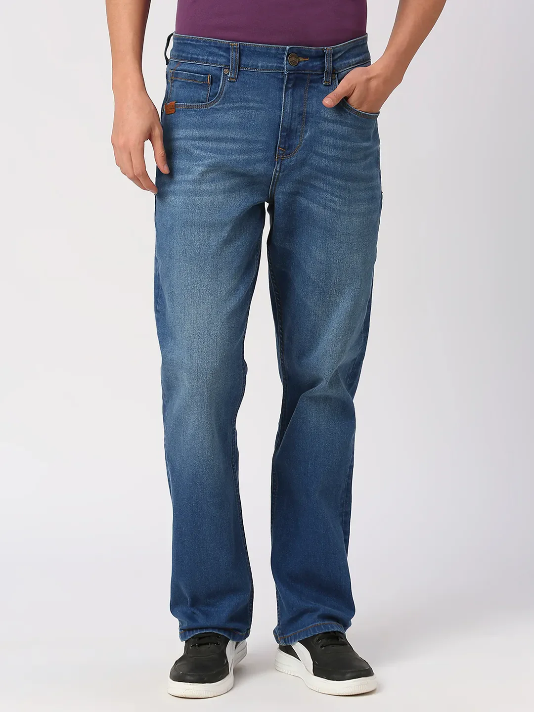 Blue Boot Cut Fit Men's Denims by Being Human Clothing