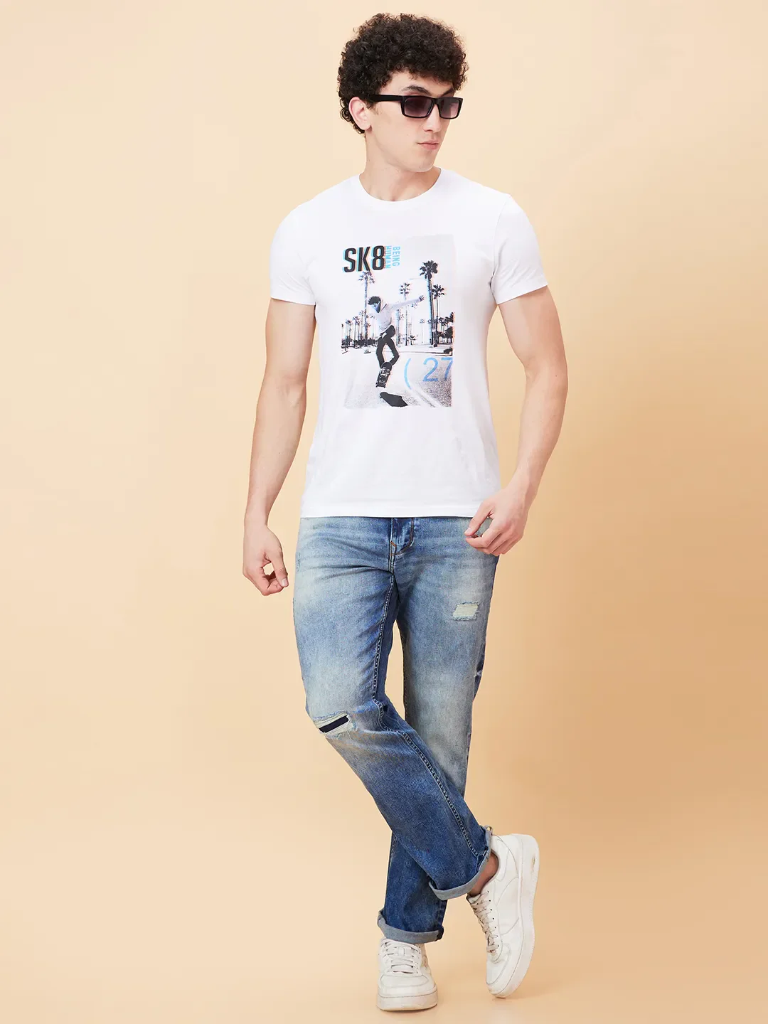 Blue Boot Cut Fit Men's Denims by Being Human Clothing - Image 6