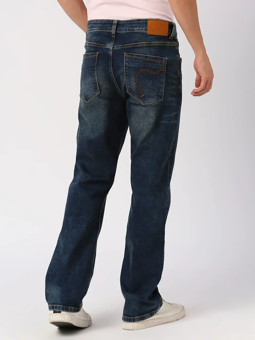 Blue Boot Cut Fit Men's Denims by Being Human Clothing - Image 4