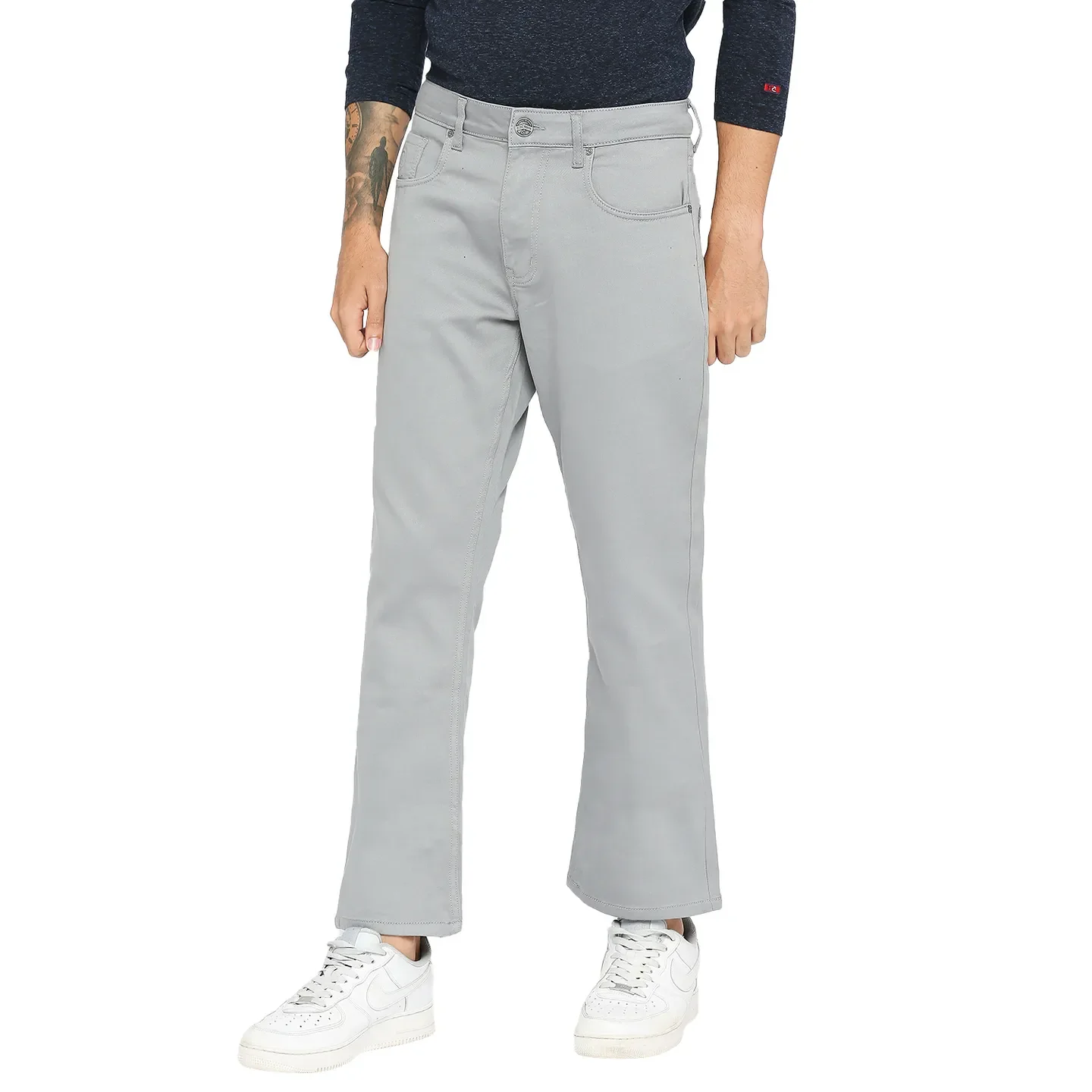 Grey Boot Cut Fit Men's Denims by Being Human Clothing - Image 2