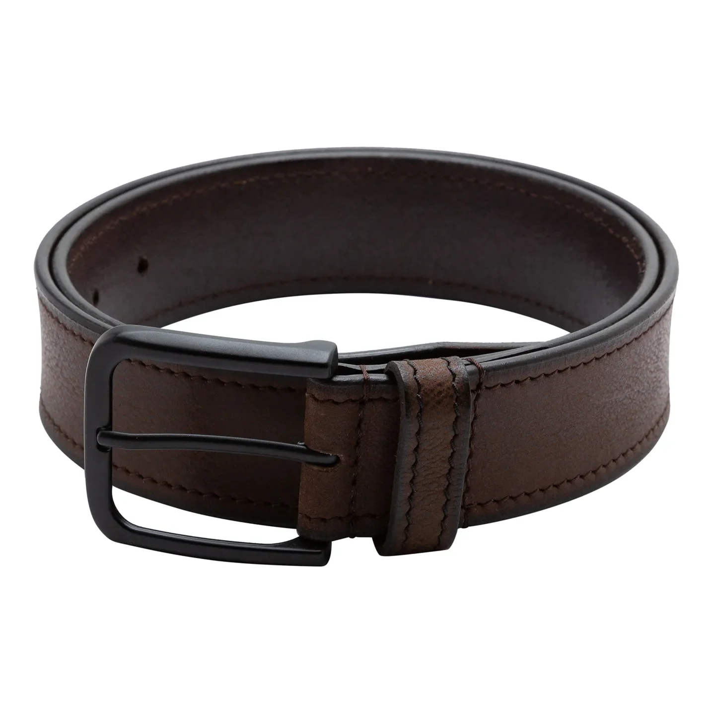 Brown Leather Men's Belt By Being Human Clothing
