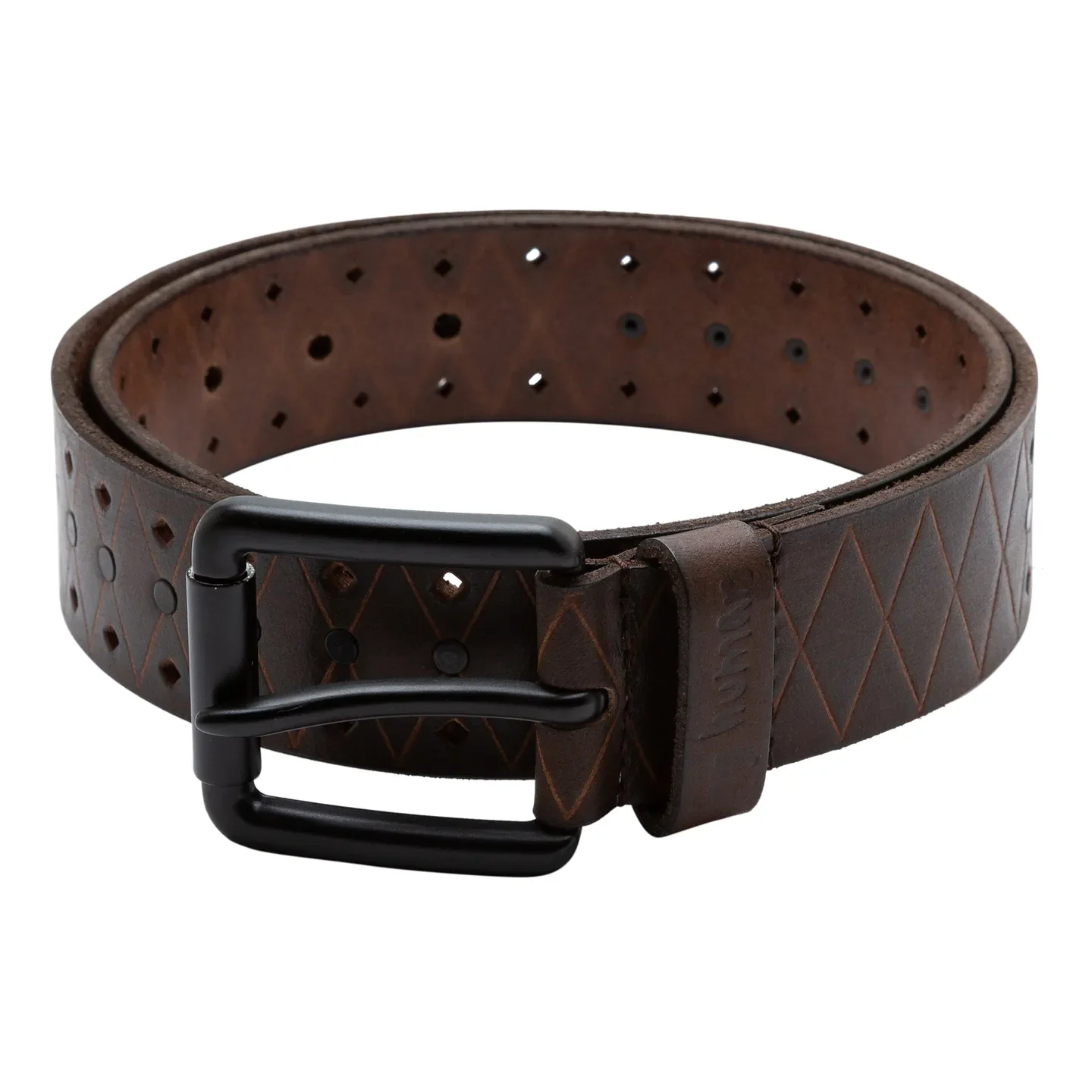 Brown Leather Men's Belt By Being Human Clothing