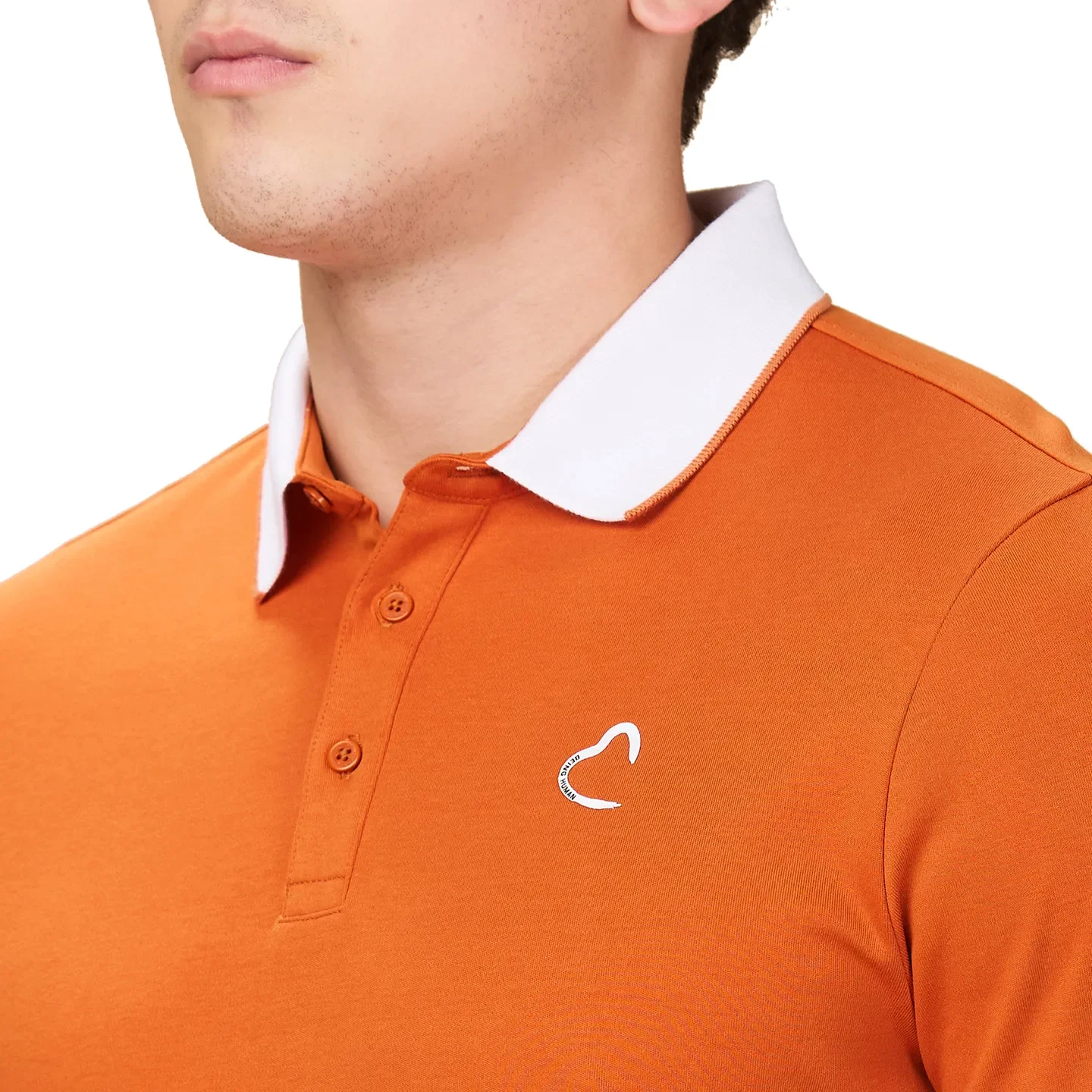 Rust Regular Fit Men's Polo T-shirt by Being Human Clothing - Image 5
