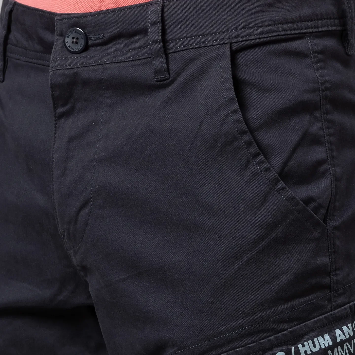 Blue Cargo fit Men's Chinos by Being Human Clothing - Image 5