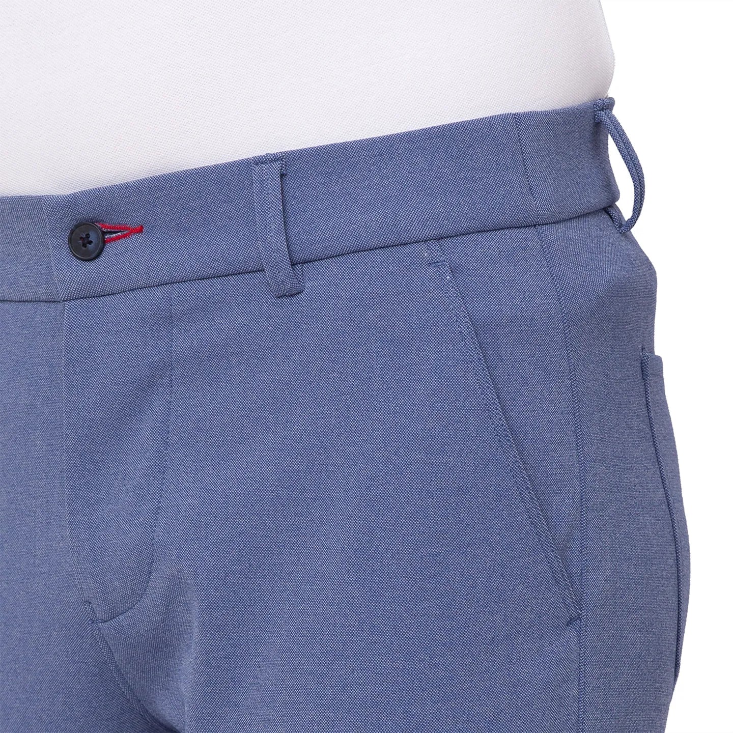 Blue Cropped Fit Men's Chinos by Being Human Clothing - Image 2