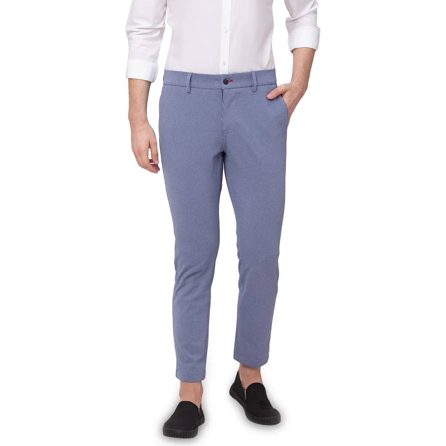 Blue Cropped Fit Men's Chinos by Being Human Clothing