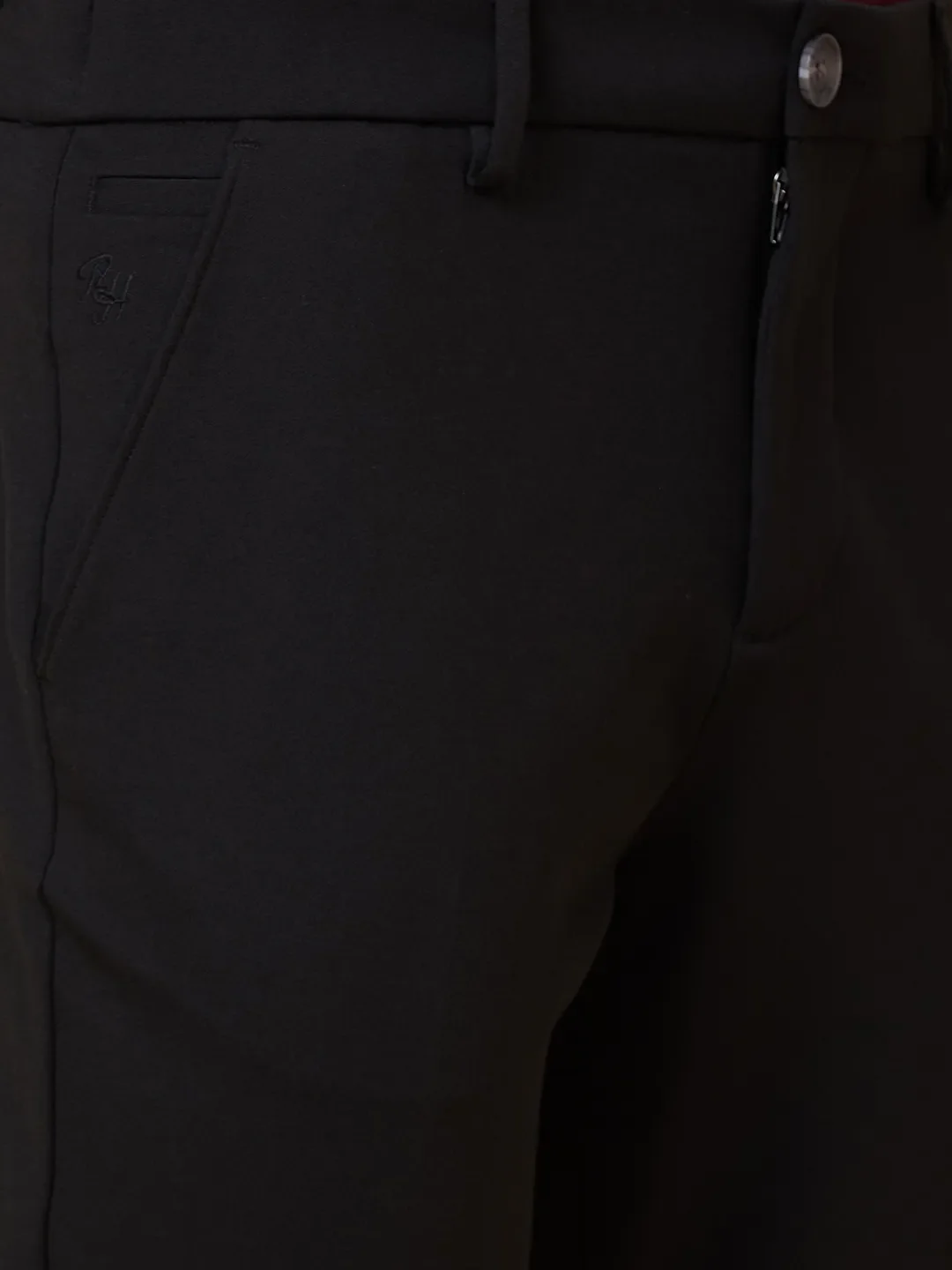 Black Cropped Fit Men's Chinos by Being Human Clothing - Image 5
