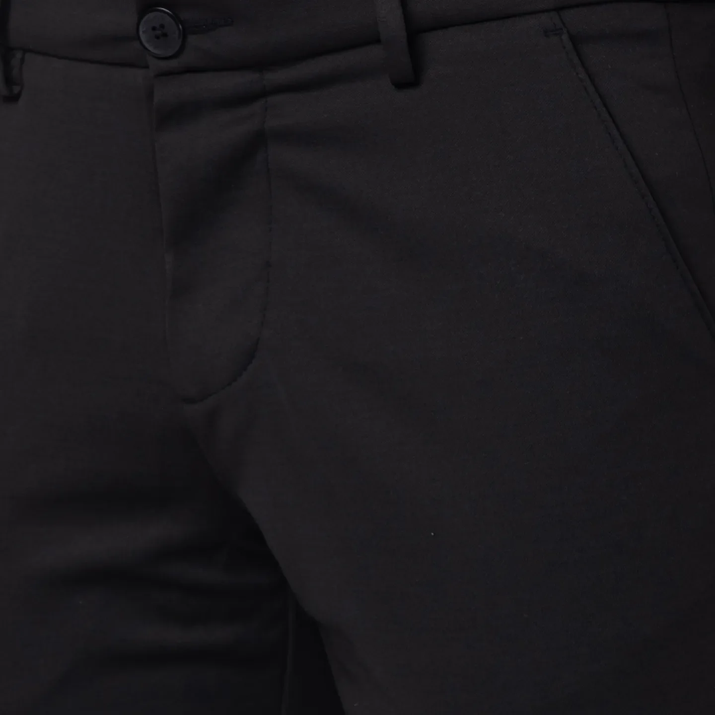 Black Cropped Fit Chinos For Men By Being Human Clothing - Image 4