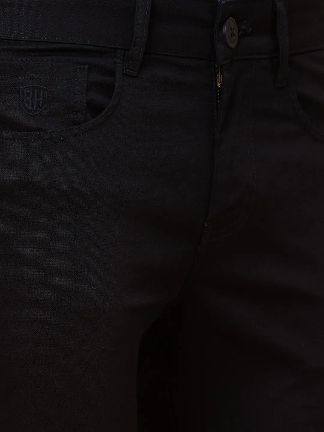Black Cropped Fit Men's Chinos by Being Human Clothing - Image 5