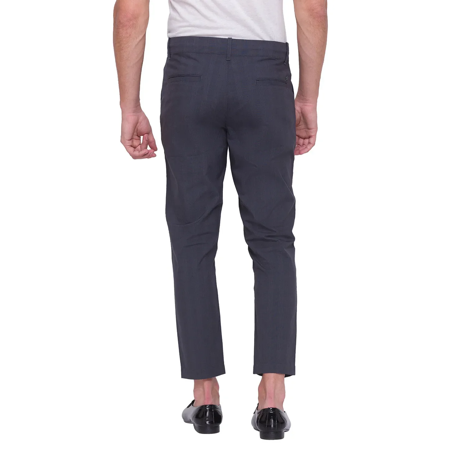 Grey Regular Fit Chinos For Men By Being Human Clothing - Image 3