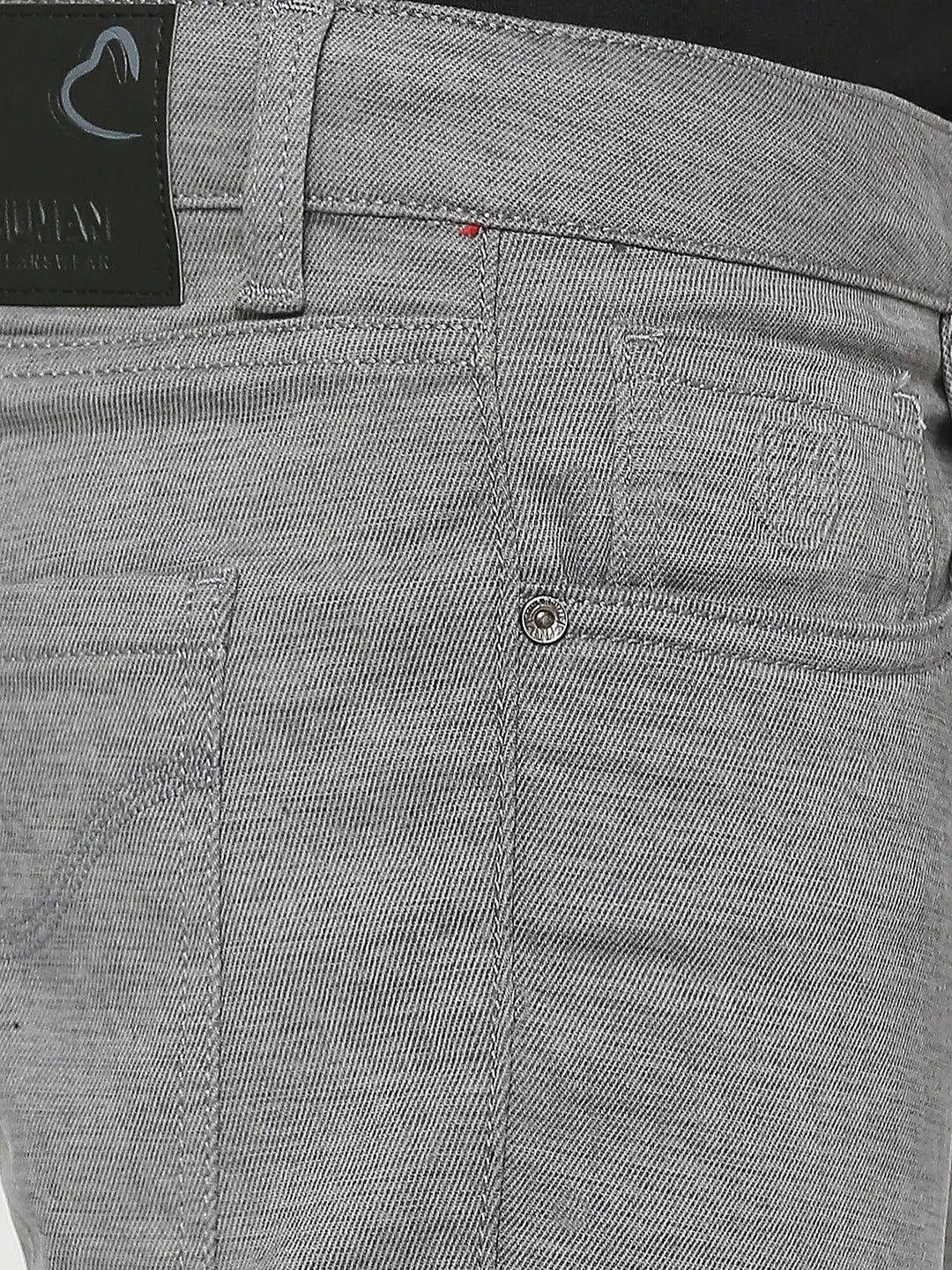 Grey Cropped Fit Chinos For Men By Being Human Clothing - Image 5