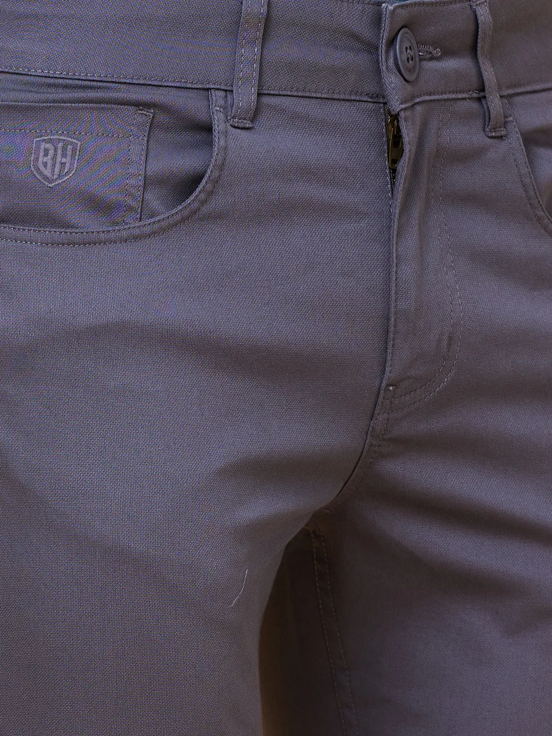 Grey Cropped Fit Men's Chinos by Being Human Clothing - Image 8