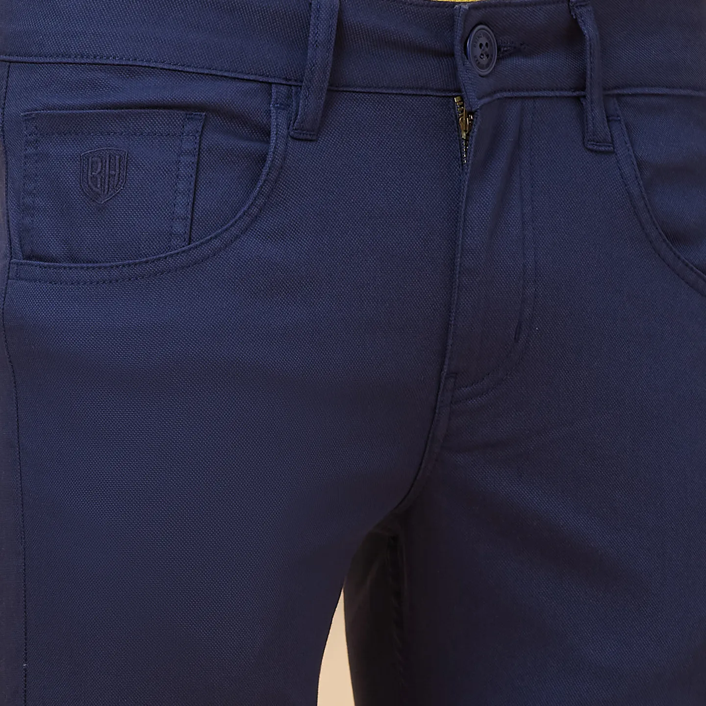 Blue Cropped Fit Men's Chinos by Being Human Clothing - Image 5
