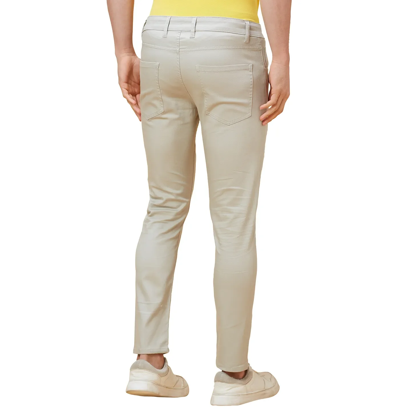 Green Cropped Fit Men's Chinos by Being Human Clothing - Image 3