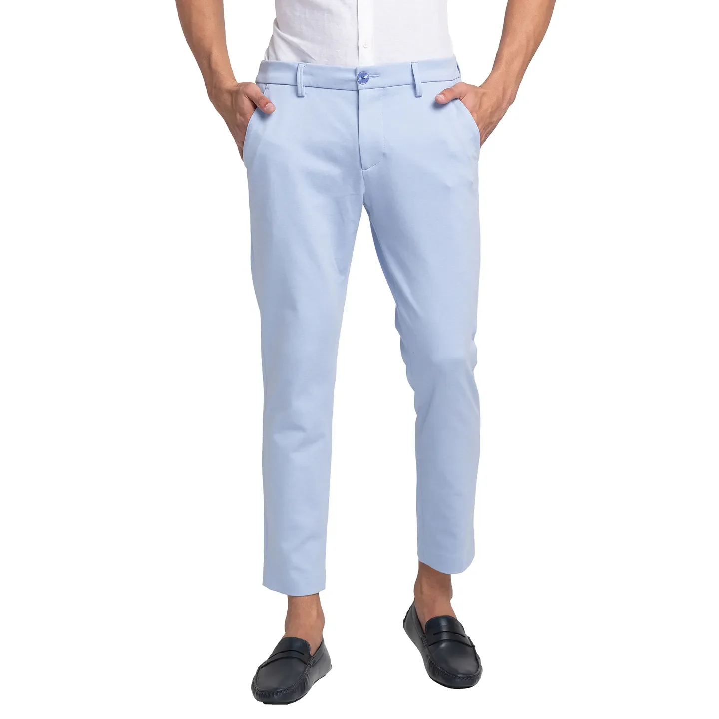 Sky Cropped Fit Chinos For Men By Being Human Clothing