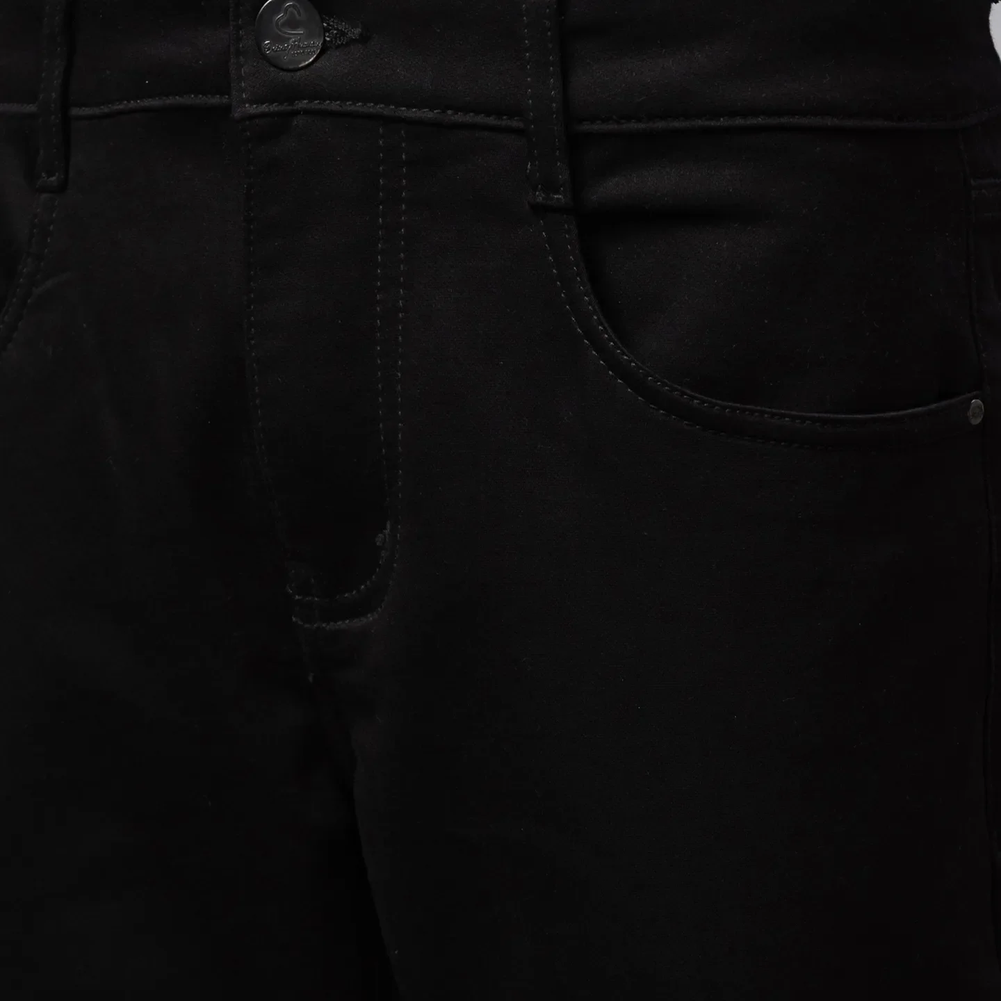 Black Cropped Fit Men's Denims by Being Human Clothing - Image 5