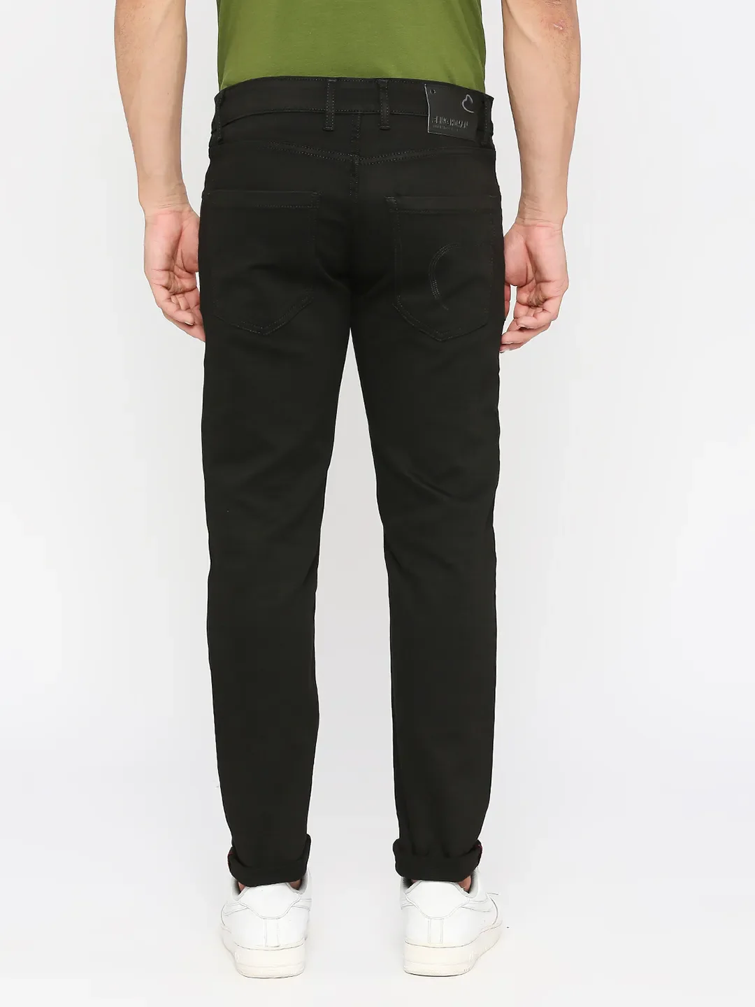 Black Cropped Fit Men's Denims by Being Human Clothing - Image 4