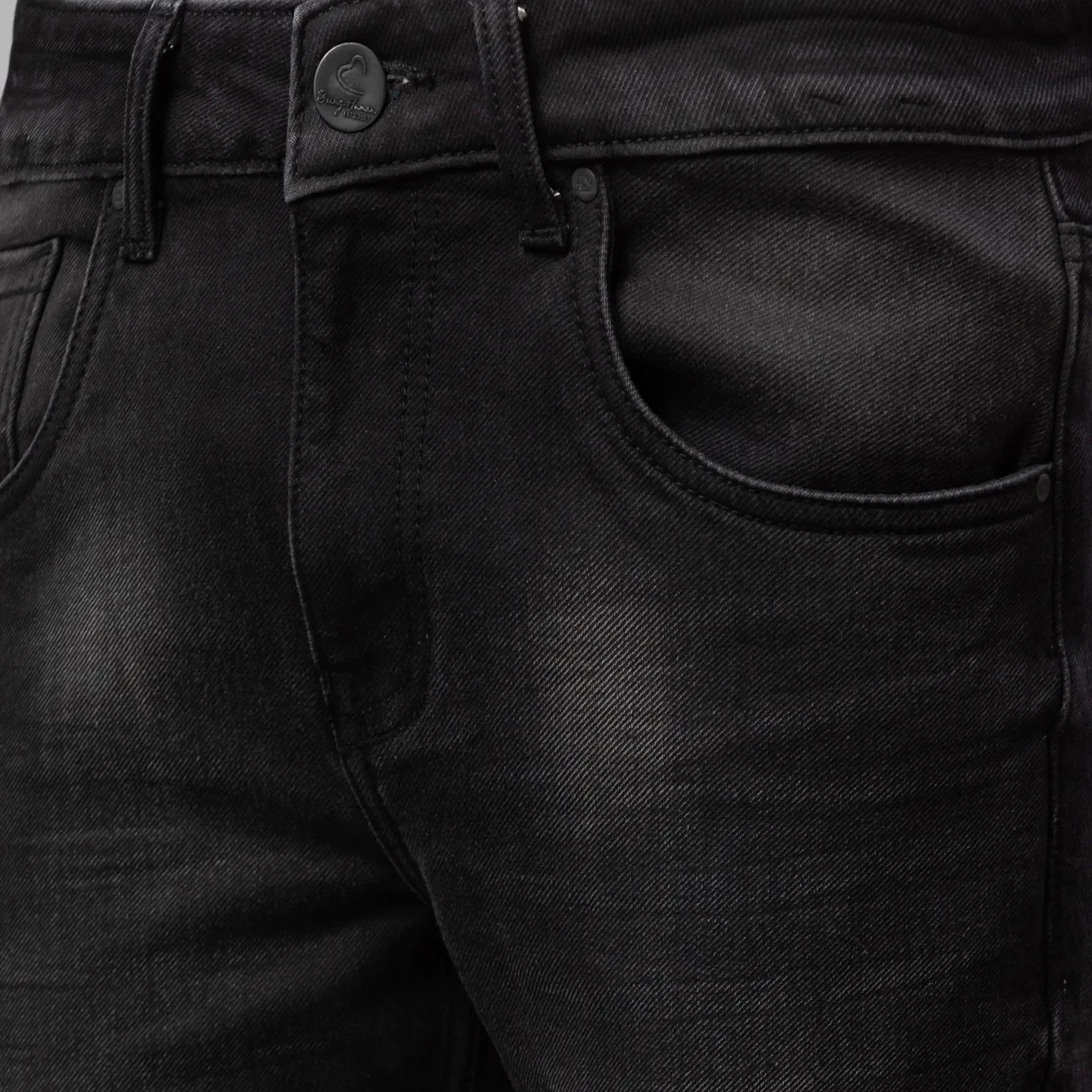 Black Cropped Fit Men's Denims by Being Human Clothing - Image 5