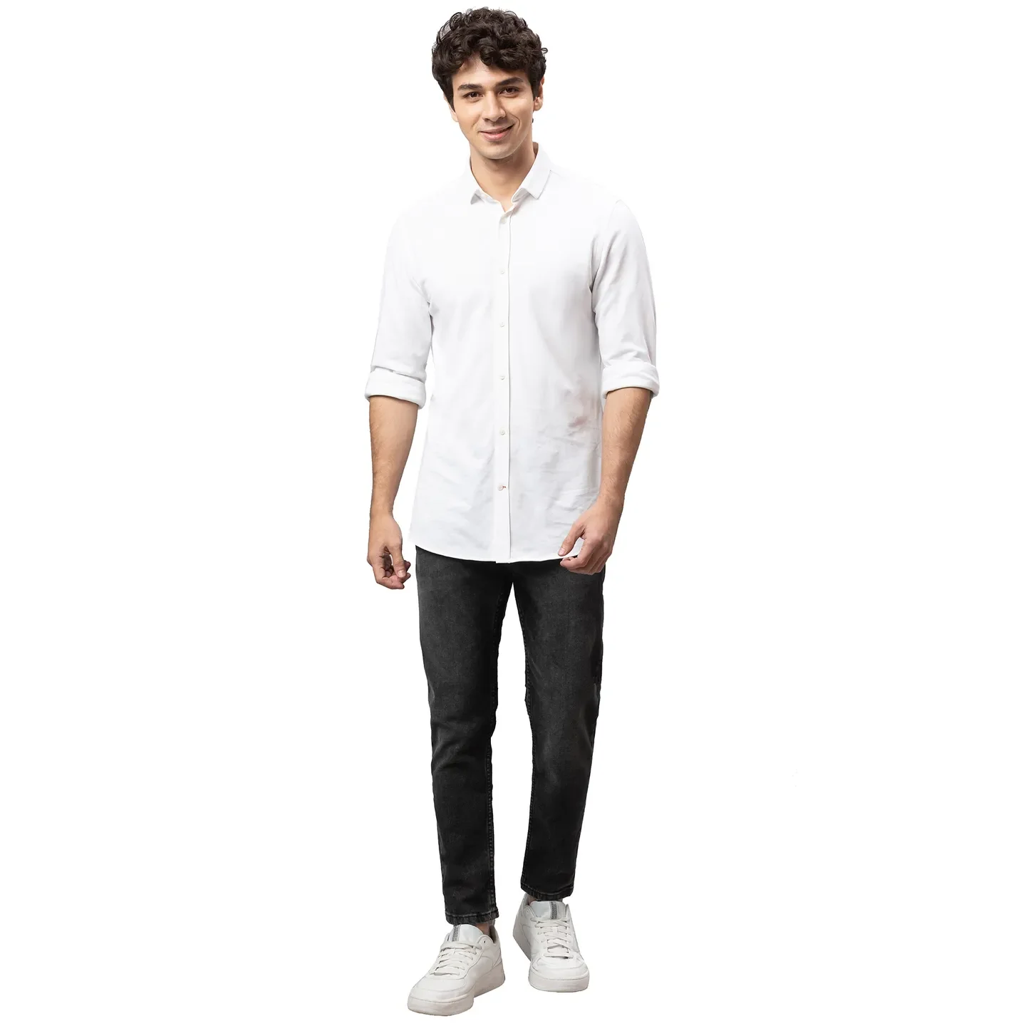 Black Cropped Fit Men's Denims by Being Human Clothing - Image 2