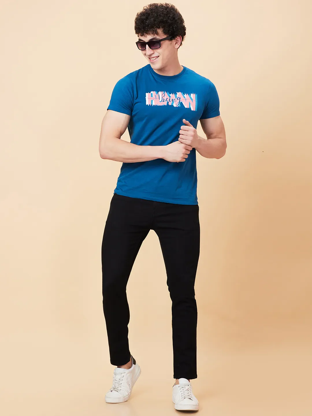 Black Cropped fit Men's Denims by Being Human Clothing - Image 6