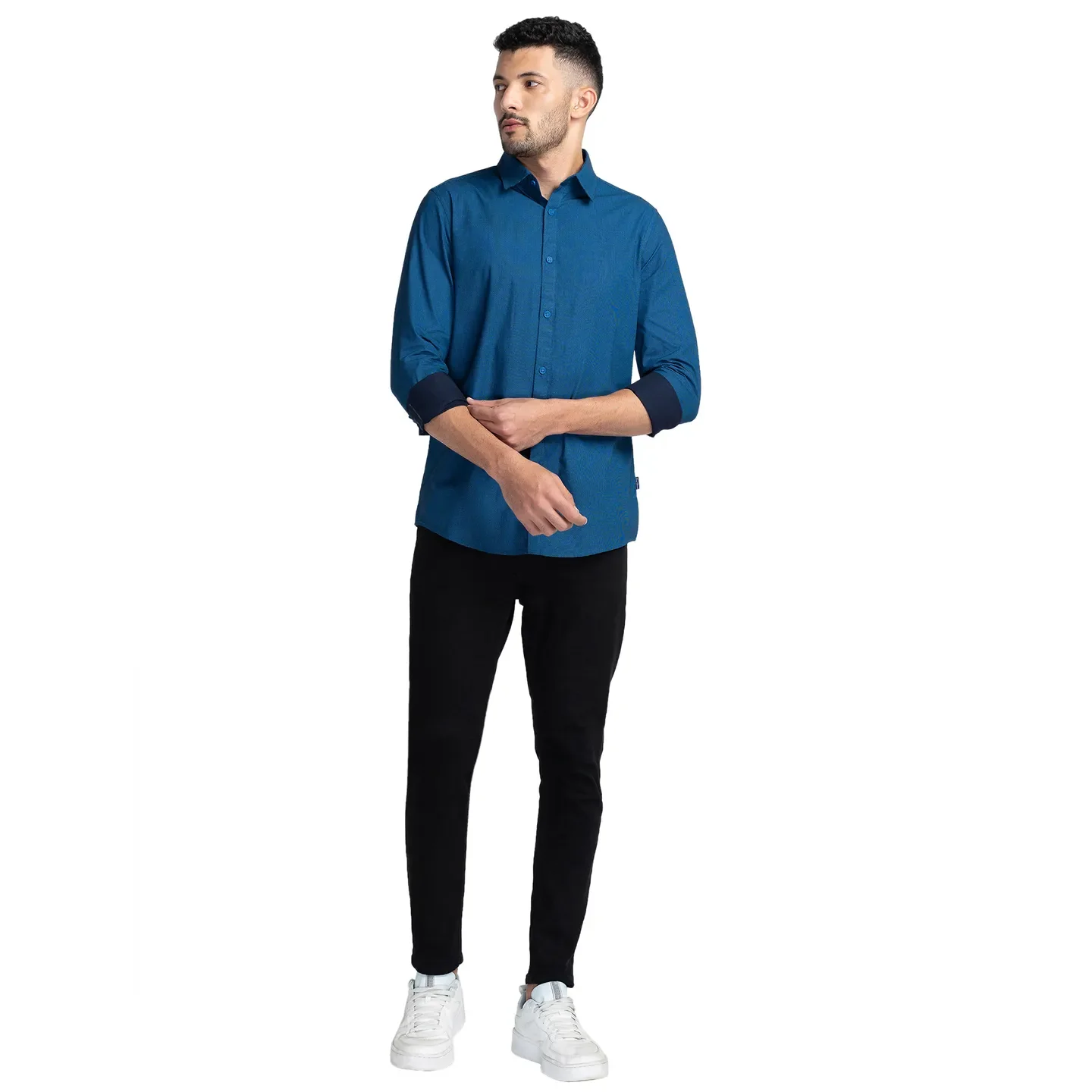 Black Cropped Fit Men's Denims by Being Human Clothing - Image 2