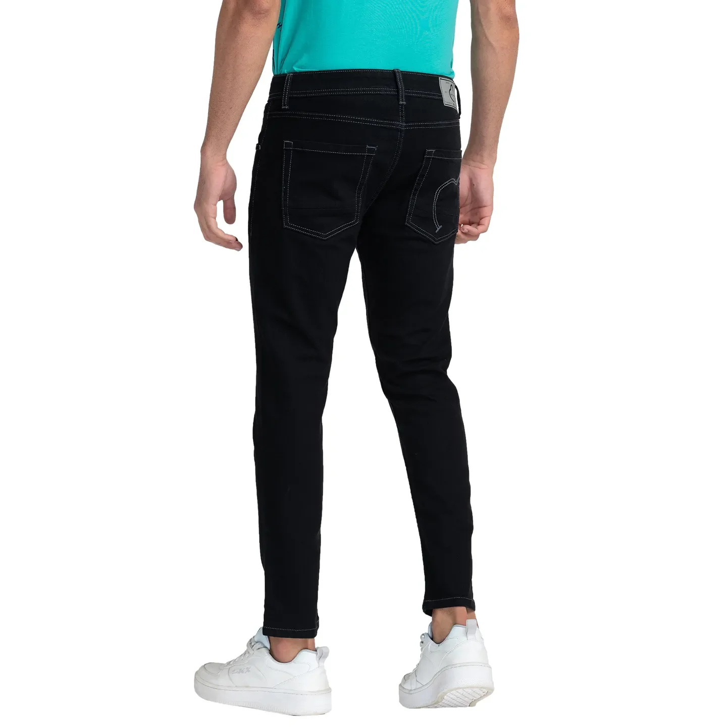Black Cropped Fit Men's Denims by Being Human Clothing - Image 3