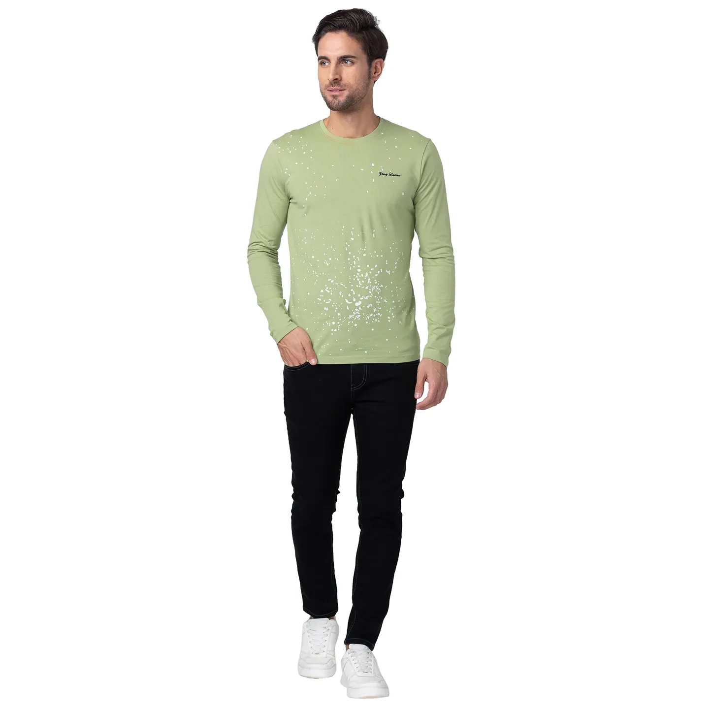 Black Cropped Fit Men's Denims by Being Human Clothing - Image 4