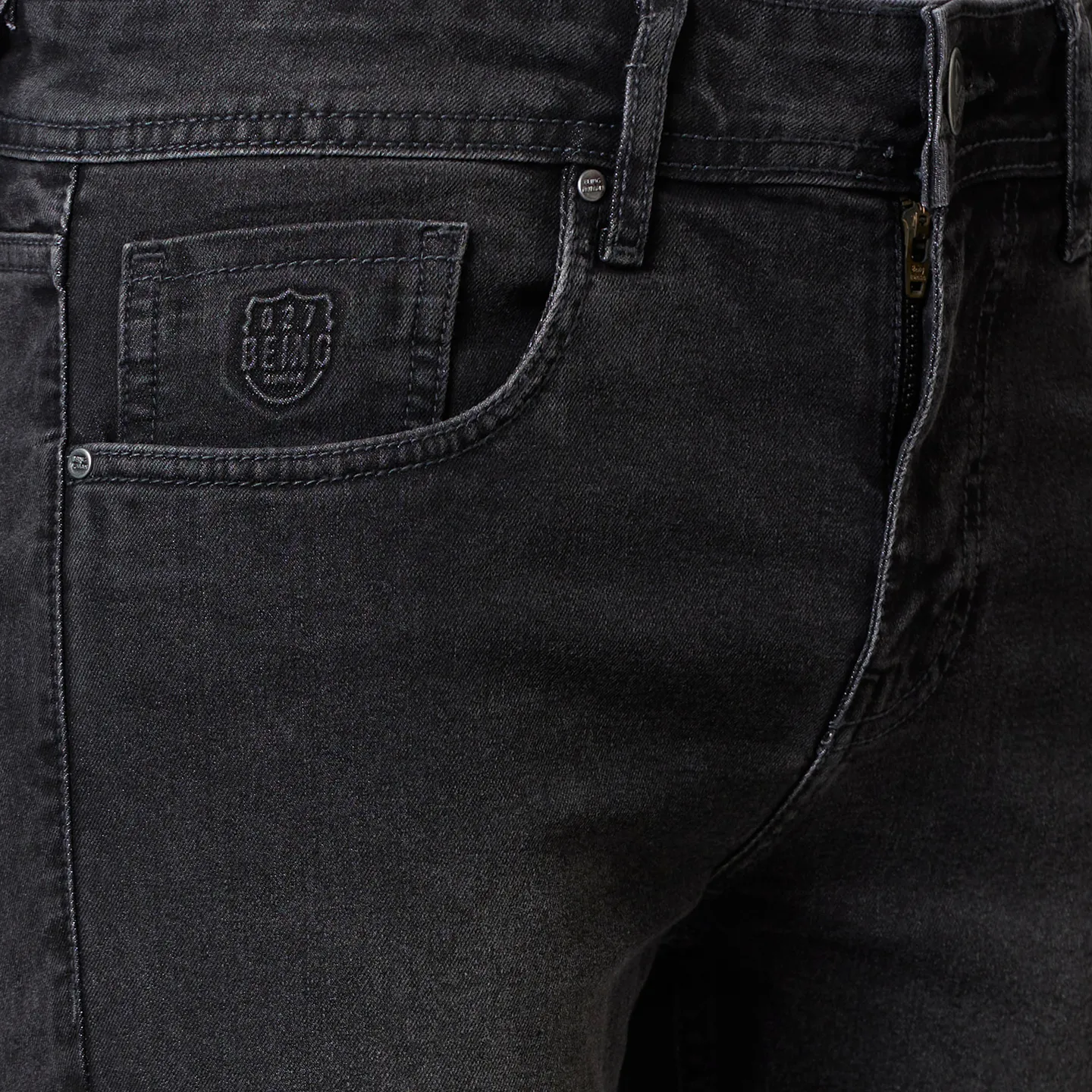 Black Cropped Fit Men's Denims by Being Human Clothing - Image 4