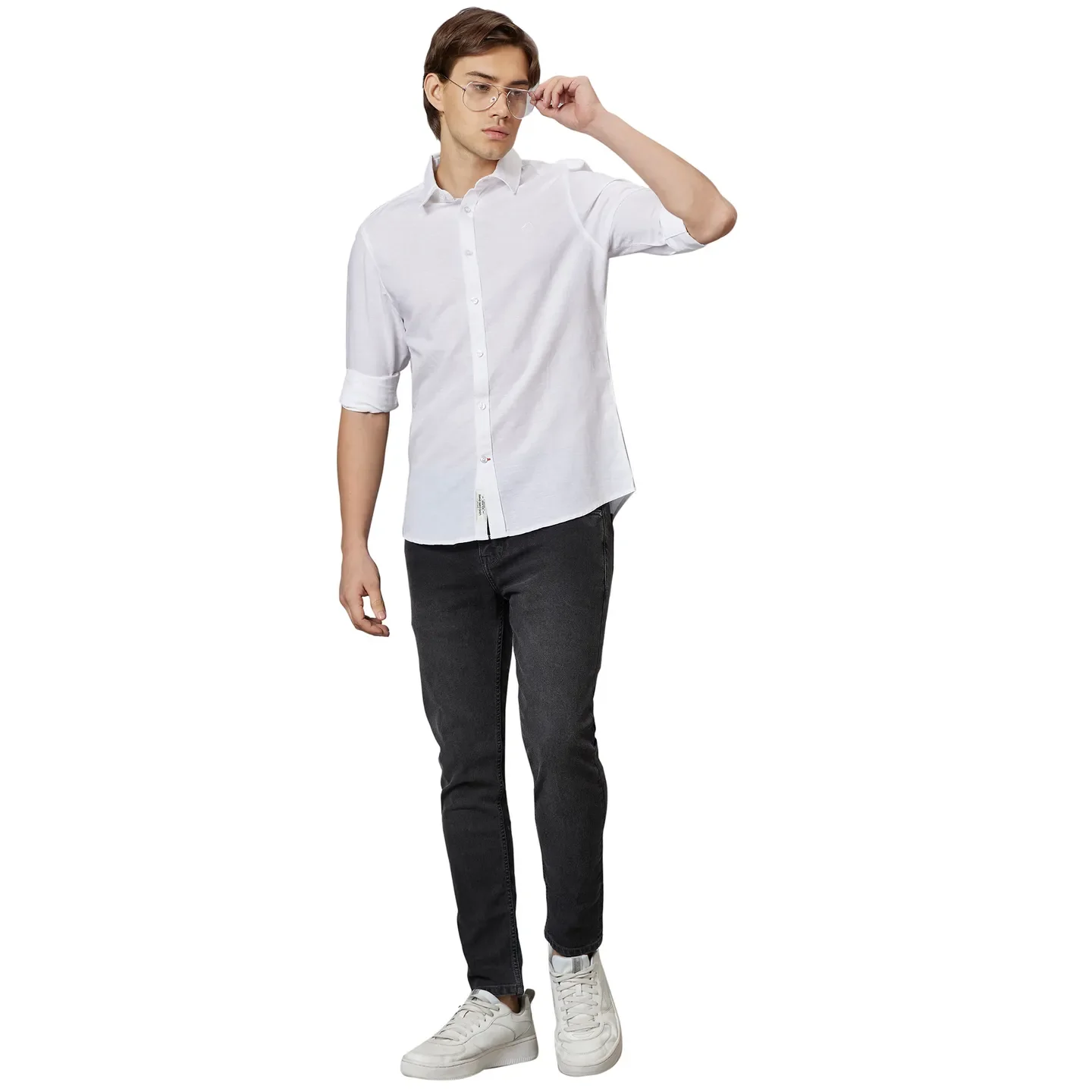 Black Cropped Fit Men's Denims by Being Human Clothing - Image 5